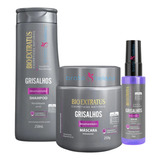 Kit Grisalhos Bioextratus Sh 250ml + Masc. 250g + Serum 55ml