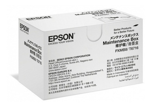 Caja Tanque Mantenimiento Original Epson T6716 Wf-c5790