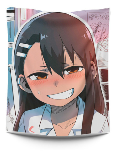 Cobija Frazada Nagatoro 200x 150cm Flanel Anime Personaliza