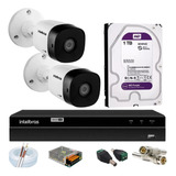 Kit Intelbras 2 Cam 1120b Dvr 04c C/hd Purple 1tb Cabo 100m 