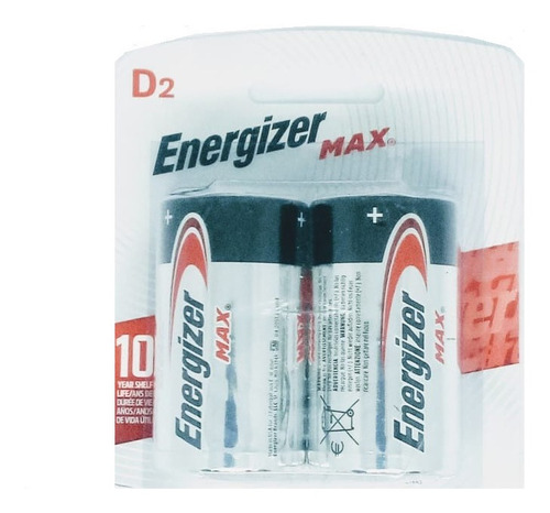 Pilas Energizer D Alcalina Caja X 24 Unidades 