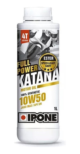 Aceite Ipone Katana 10w-50 Full Power 100% Sintético