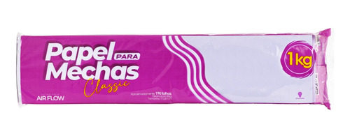 Papel Ecologico Para Mechas Classic 11x47cm 190 Folhas