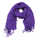 Bufanda Panuelo De Algodon Bf08  Morado 1 Und