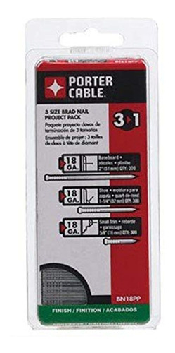 Porter-cable Brad Nails, Project Pack, 18ga,