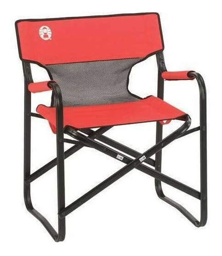 Sillón Director Plegable Coleman Steel Deck 136 Kg Roja