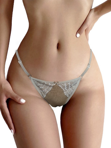 Tanga De Algodón, Súper Sexy, ¡ajustable!  