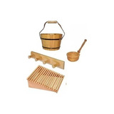 Kit Completo Sauna Seca Balde, Encosto, Cabide Sodramar