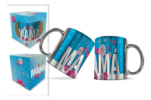 Taza Plata Mamá Día De Las Madres Incluye Caja De Regalo