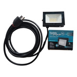 Reflector Led 30w + Cable 3mts + Ficha Listo Para Usar