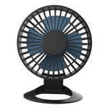 Mini Ventilador De Escritorio, Ventilador Negro Con Batería