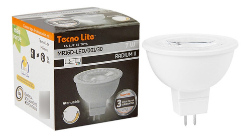 Foco P/espejo 600lm 7w Dimeable Radium Ii Tecnolite Led