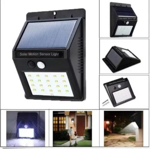 Foco Led Solar Con Sensor De Movimiento Exterior 4w Unidad