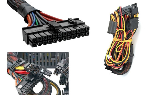 Ramal Cables Fuente De Poder Pc Sata Ide Molex 6 Pin 8 Pin