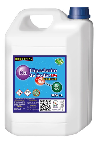 Industrial Hipoclorito Sodio 15 % Enr - Kg a $10250