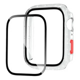 Protector Carcasa + Glass Para Apple Watch 42mm/44m (10unid)