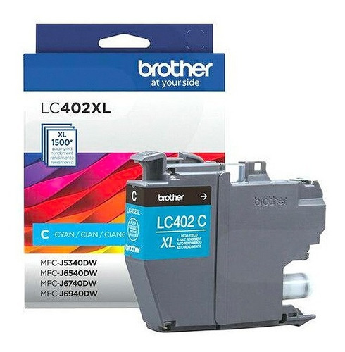 Cartucho Original Brother Lc402xl J6740 - Cyan - 1500 Pag.