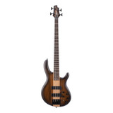 Baixo Elétrico Cort C4 Plus Ovmh Abb Antique Brown Burst 