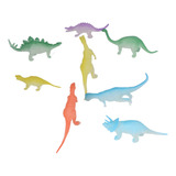 Juguetes De Dinosaurios Luminosos, 8 Unidades, Minimodelos D