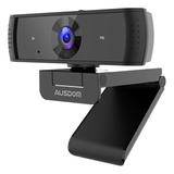 Ausdom Webcams Hdr 2k Con Micrófono Cubierta De Privacidad