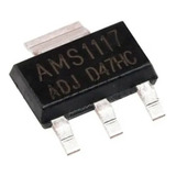 X2 Ams1117-adj Ams1117 Sot-223 Smd Ic Regulador Voltaje