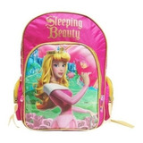 Mochila Espalda Colegial Princesas Bella Durmiente Childrens Color Rosa Diseño De La Tela Aurora Disney