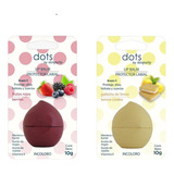 Kit X2 Protector Labial Limon Con Galletitas + Frutos Rojos