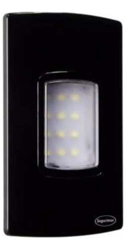 Iluminação Luminária Preta De Emergência Embutir 100 Lumens Cor Preto 110v/220v