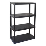 Super Estante Modular Multiuso 4 Andares Organizador Cor Preto