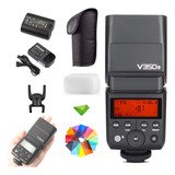 Flash Ttl Godox V350s Para Sony Speedlite Flash