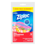 Ziploc Bolsas Cierre Hermético Conservar Medianas X12 6c