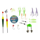 Kit Accesorios Pesca Señuelo Anzuelo Flotadores Plomos Nylon