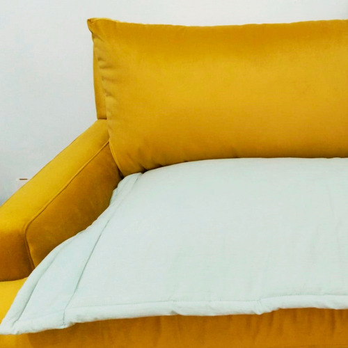 Pillow Manta Protectora Cubre Asiento Sofa Tussor 2 Cuerpos