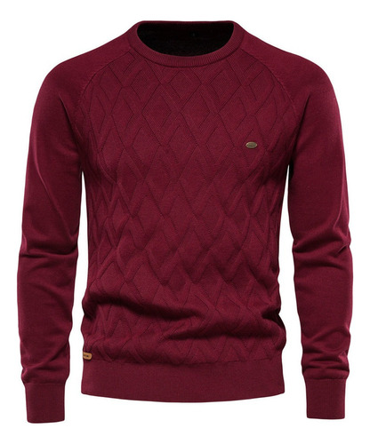 Men's Solid Color Long Sleeve Knit Shirt