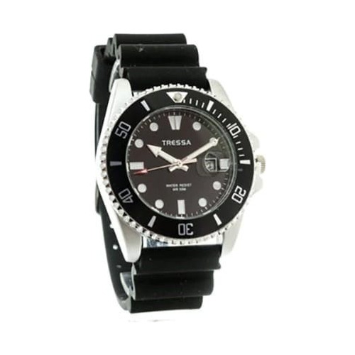 Reloj Tressa Cosmic De Hombre Malla De Caucho Wr50 Mts