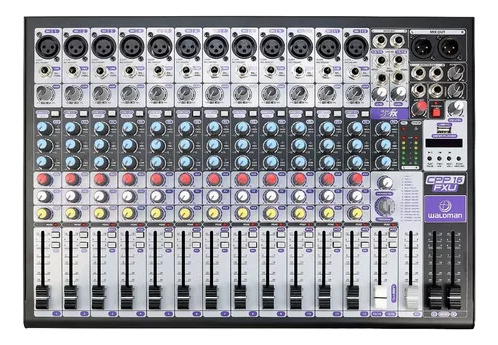 Mesa De Som Waldman 16 Canais Bluetooth Cpp-16fxu