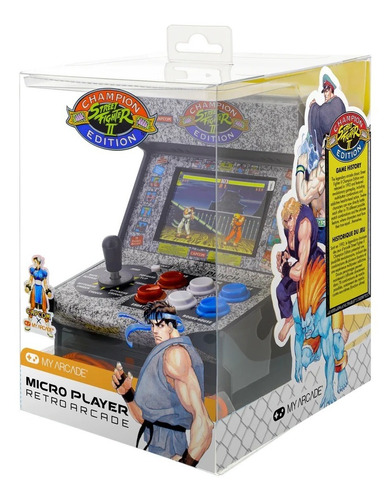Console My Arcade Street Fighter Ii Micro Portátil Retro Colecionável Presente Novo
