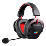 Headset Gamer Sem Fio Havit, Rgb Wireless 50mm Hv-h2015bg