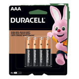 Kit 8 Pilhas Duracell Alcalina Aaa Palito Cartela 8 Mn2400b8