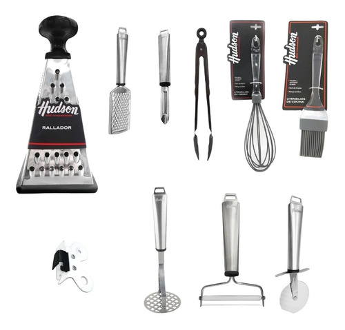 Set 10 Utensilios Silicona Reposteria Hudson Calidad Super