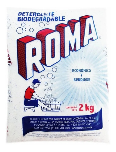 Detergente En Polvo Roma Multiusos 2kg