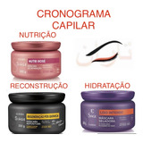 Kit Cronograma Siage Eudora Rose, Química E Liso Intenso