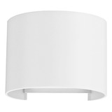 Aplique Muro Pared Doble Led Semi Circular Blanco 6w