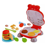 Set Masas Maquina Hamburguesa Plastilina Juguete Niños 12pzs