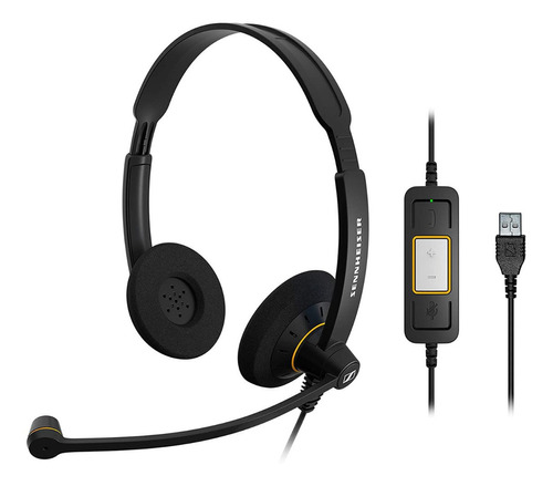 Auriculares Sennheiser Sc 60 Usb Ml Con Micrófono