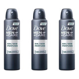 Kit C/03 Dove S/ Perfume Desodorante Aerosol Masculino 89g