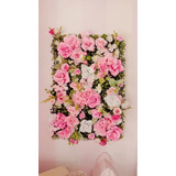 Jardín Vertical Panel Muro Flores Rosas 40x60cm Deco Locales