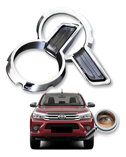 Hilux 2016 18 Par Aros Int Cromados D/antiniebl Tuningchrome