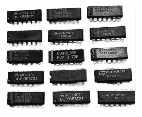 Circuito Integrado Cd4011, Mc14011 ( Lote X 15 Unidades)