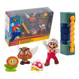 Super Mario Bros Set Diorama Castillo De Lava Set De Figuras